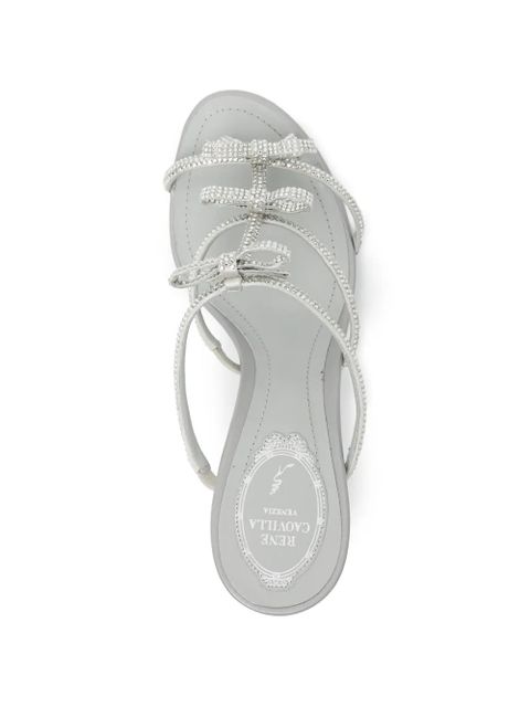 René Caovilla bow-embellished sandals - Silver