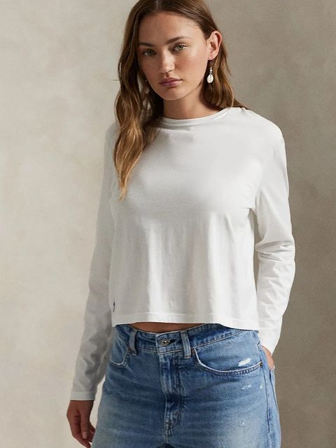 Polo Ralph Lauren longsleeve kolor biały 211967103 - zdjęcie produktu nr 1