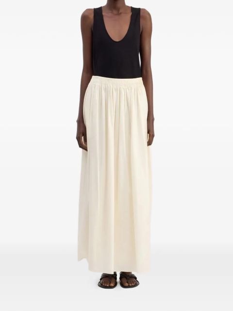 LouLou de Saison Naya gathered flared maxi skirt - Neutrals - zdjęcie produktu nr 2