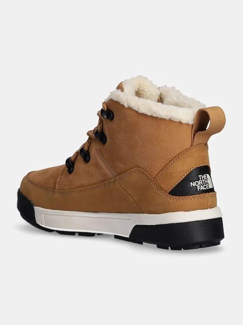 The North Face śniegowce Sierra Mid damskie kolor brązowy ocieplone NF0A4T3XKOM1