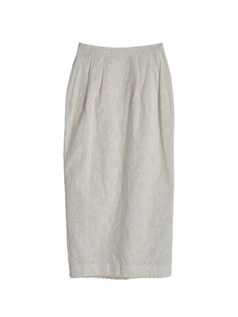 Posse Salma floral column mid skirt - White - zdjęcie produktu nr 1