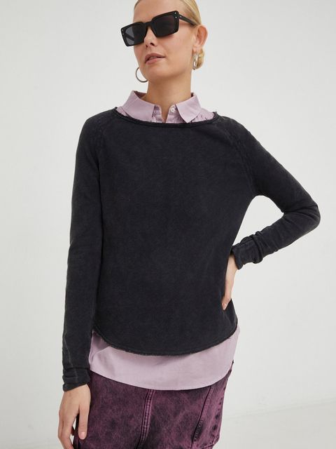 American Vintage longsleeve bawełniany T-SHIRT ML COL BATEAU - zdjęcie produktu nr 1