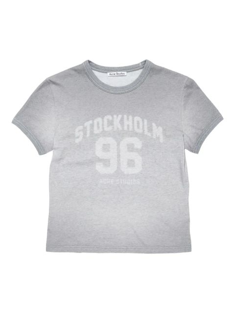 Acne Studios sprayed cotton T-shirt - Grey - zdjęcie produktu nr 1