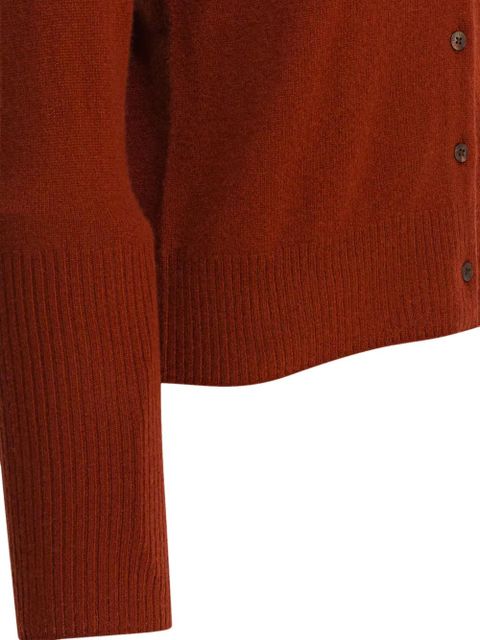 Guest In Residence button-front ribbed cardigan - Red