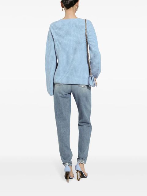 Dolce & Gabbana mini-ripped detail jeans - Blue