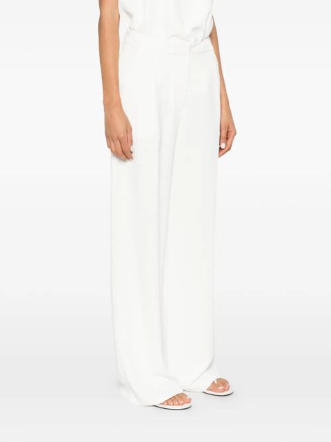 Eleh pleated wide-leg trousers - White