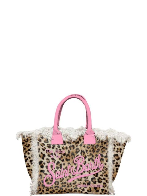 MC2 Saint Barth Vanity leopard print fringed tote bag - Neutrals - zdjęcie produktu nr 2
