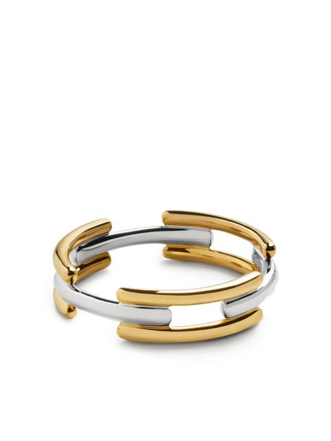 Monica Vinader link mixed-metal ring - Gold - zdjęcie produktu nr 2