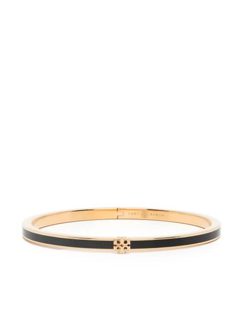 Tory Burch Kira logo-plaque bracelet - Black - zdjęcie produktu nr 1