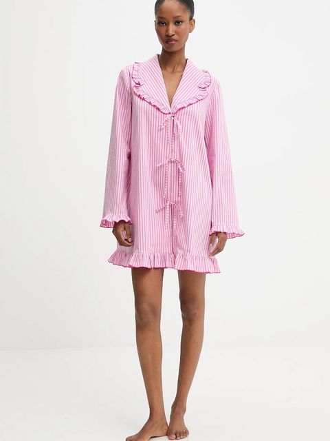 Answear.LAB koszula nocna damska kolor różowy