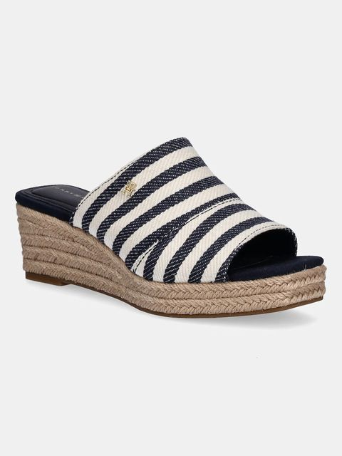 Tommy Hilfiger klapki NAUTICAL STRIPES ESPADRILLE MULE - zdjęcie produktu nr 1