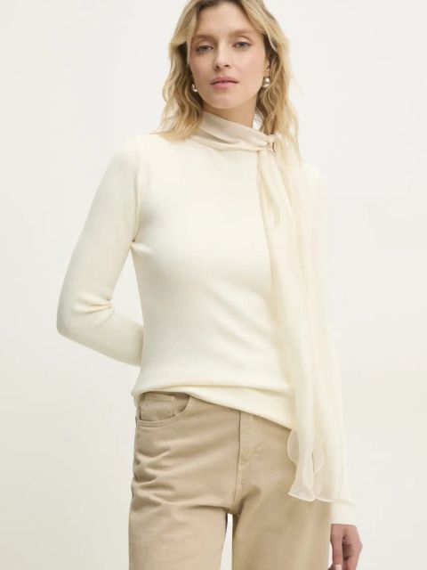 Answear.LAB sweter damski kolor beżowy