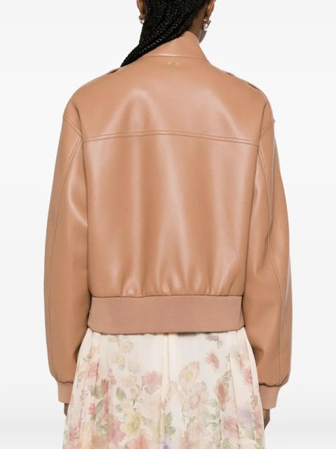 TWINSET buttoned bomber jacket - Neutrals