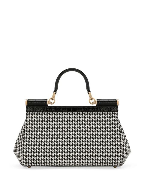 Dolce & Gabbana houndstooth tote bag - Black - zdjęcie produktu nr 2