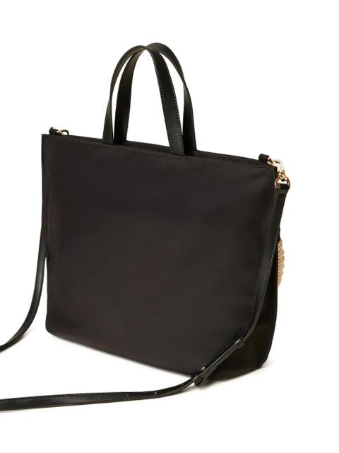 TWINSET logo strap tote bag - Black