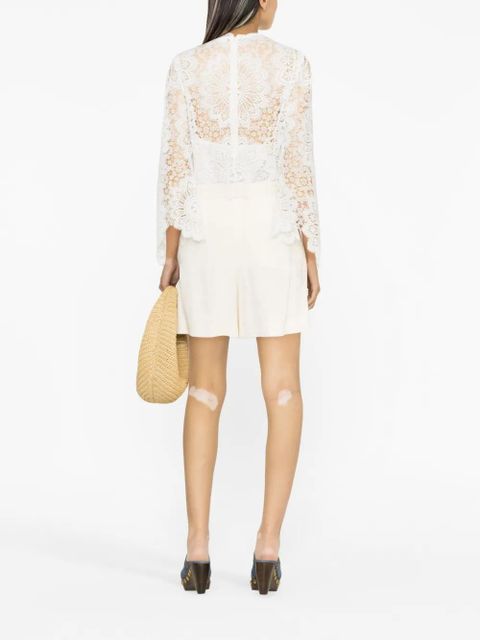 ZIMMERMANN Chintz Dolly lace top - White