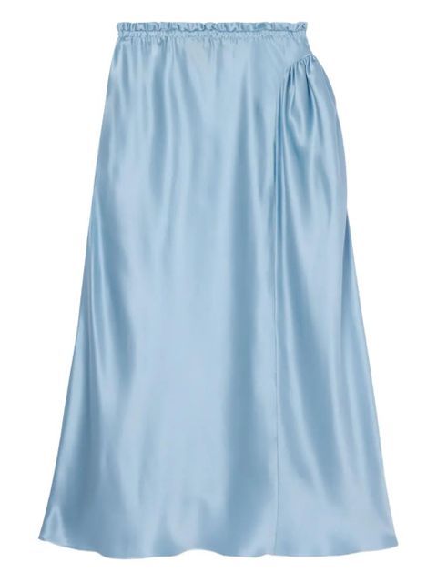 Simone Rocha satin gathered skirt - Blue - zdjęcie produktu nr 2