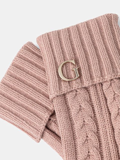 Guess rękawiczki damskie kolor różowy AW5382 POL02 - zdjęcie produktu nr 2