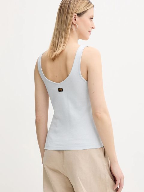 G-Star top bawełniany kolor niebieski D26226-D275 - zdjęcie produktu nr 2