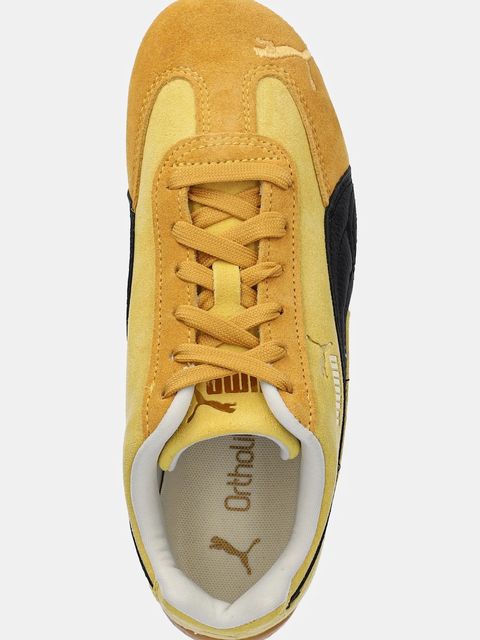 Puma sneakersy zamszowe Speedcat damskie kolor żółty 406329