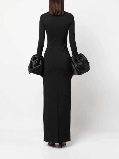 Solace London The Viviana long dress - Black