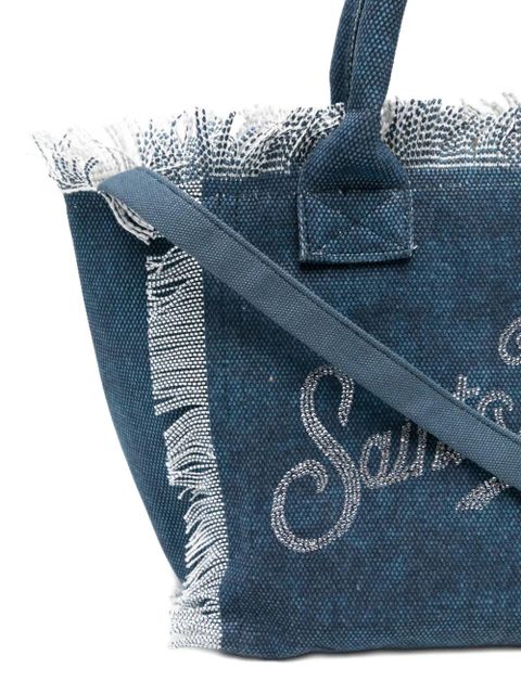 MC2 Saint Barth Colette fringed tote bag - Blue
