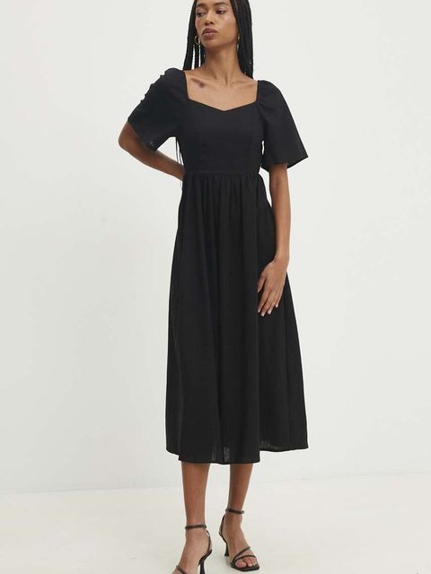 Answear.LAB sukienka z lnem - zdjęcie produktu nr 2