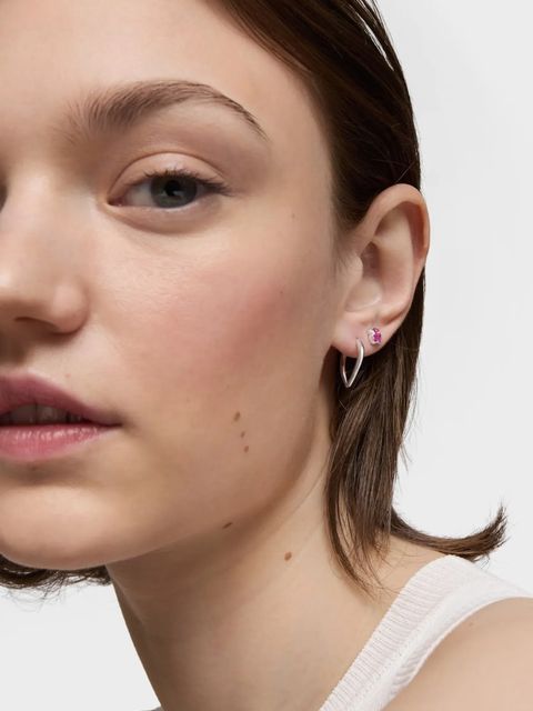 Tous kolczyki srebrne ICON COLOR LGG