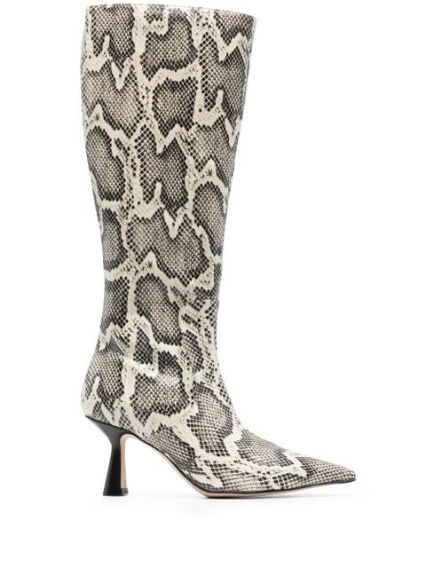 Aeyde Esme 75mm knee boots - Neutrals - zdjęcie produktu nr 1