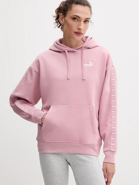 Puma bluza damska kolor różowy z kapturem gładka 688096 - zdjęcie produktu nr 1