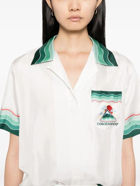 Casablanca Montagne Ondulee shirt - White