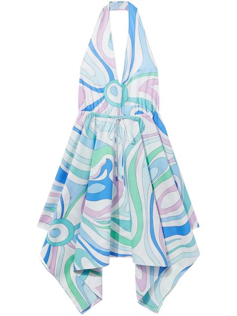 PUCCI Twill-print silk minidress - White - zdjęcie produktu nr 1