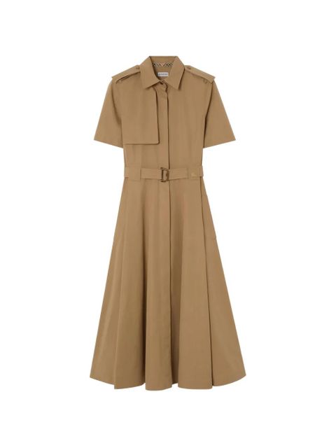 Burberry cotton poplin shirt dress - Brown - zdjęcie produktu nr 1