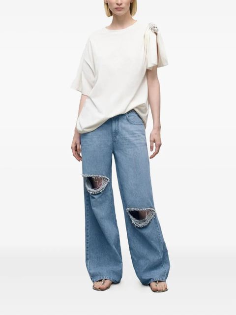 AREA crystal-embellished pocket jeans - Blue - zdjęcie produktu nr 2