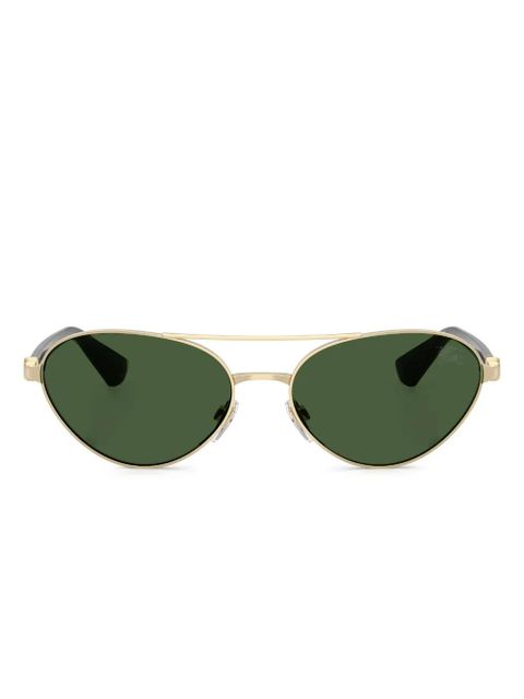 Burberry Eyewear BE3165 pilot-frame sunglasses - Gold - zdjęcie produktu nr 1