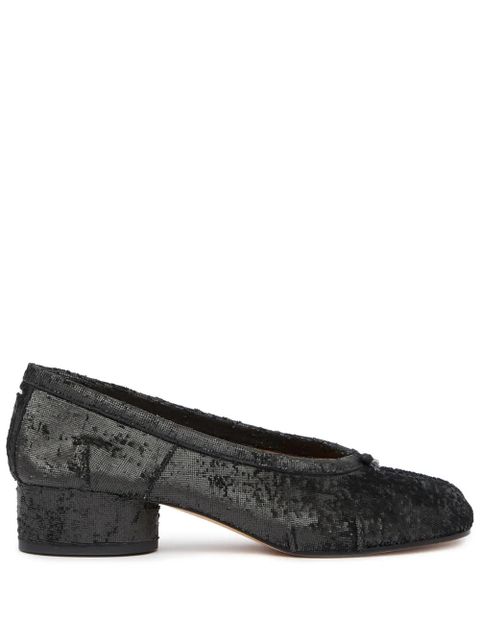 Maison Margiela 30mm Tabi ballerina shoes - Black - zdjęcie produktu nr 1