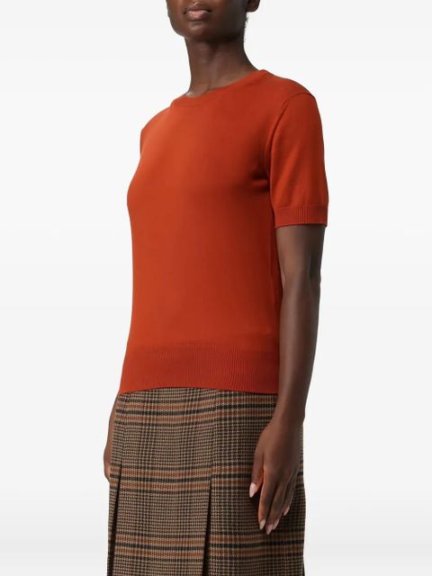 Saint Laurent short-sleeve crew-neck sweater - Orange - zdjęcie produktu nr 2