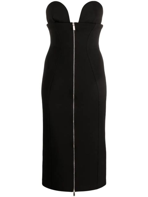 Off-White strapless midi dress - Black - zdjęcie produktu nr 1