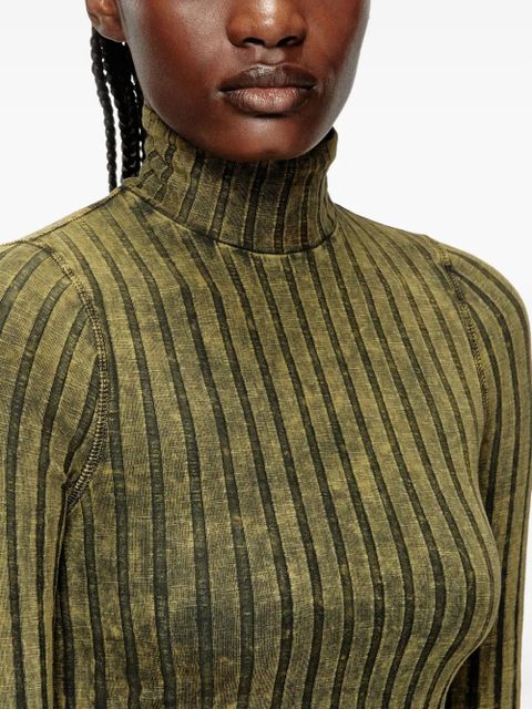Diesel T-Clawa ribbed long-sleeve t-shirt - Green