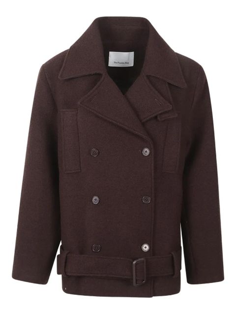 The Frankie Shop Pea brushed coat - Brown - zdjęcie produktu nr 1