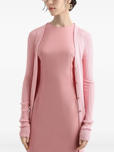 Dolce & Gabbana DNA wool long cardigan - Pink
