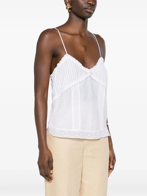 Zadig&Voltaire Calixia Tomboy lace-detail top - White