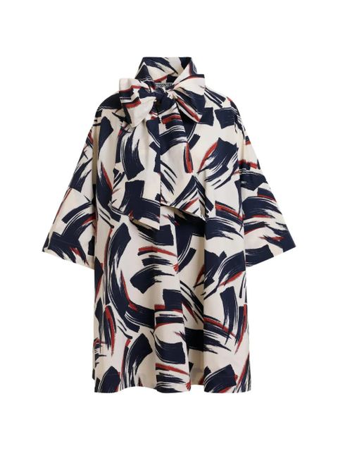 Essentiel Antwerp Jenadine graphic-print dress - Black - zdjęcie produktu nr 1