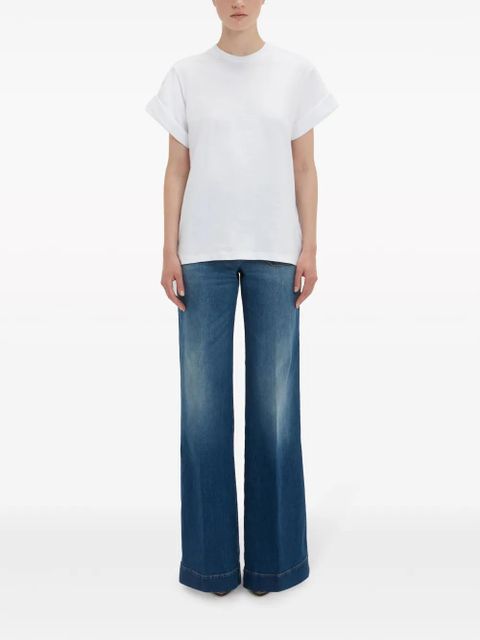 Victoria Beckham crew-neck organic-cotton T-shirt - White
