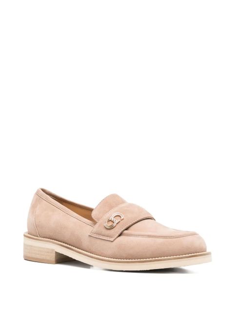 Casadei logo-plaque loafers - Neutrals - zdjęcie produktu nr 2