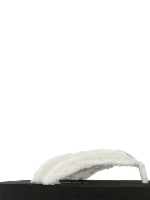 Balenciaga Jet Leg frayed slippers - White - zdjęcie produktu nr 2
