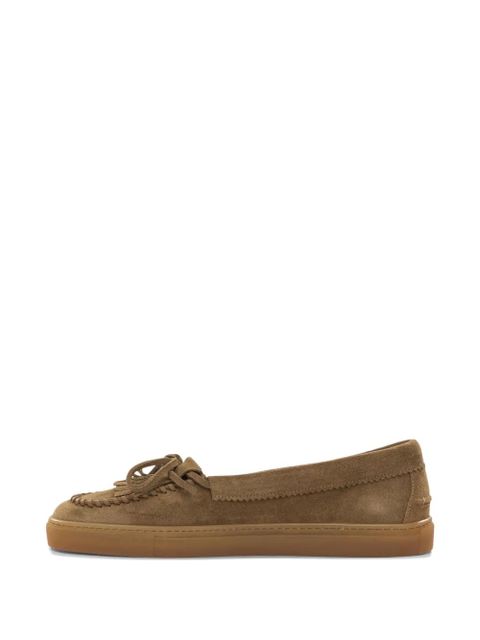 Copenhagen fringed suede loafers - Brown