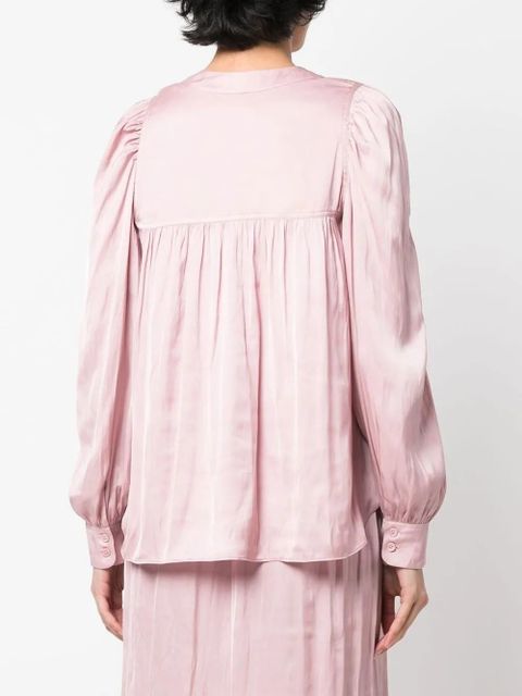 Zadig&Voltaire Telia V-neck blouse - Pink