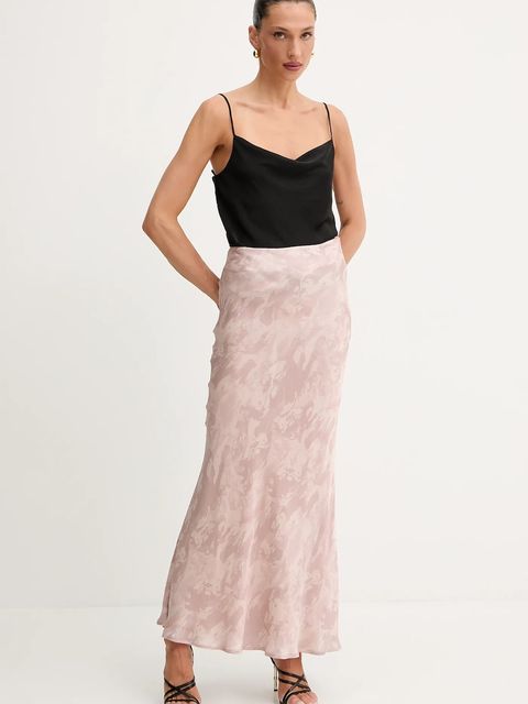 Pinko spódnica REIMAGINE by Patrick Mcdowell kolor różowy maxi rozkloszowana 105160 A2JM