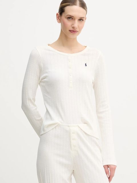 Polo Ralph Lauren piżama bawełniana damska kolor beżowy bawełniana 4P0235 - zdjęcie produktu nr 2